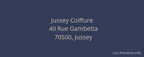 Jussey Coiffure