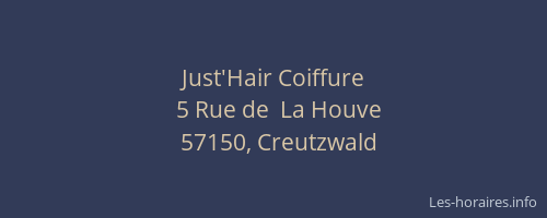 Just'Hair Coiffure