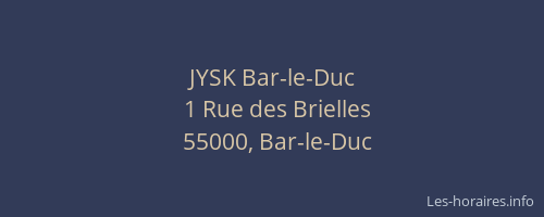 JYSK Bar-le-Duc