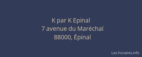 K par K Epinal