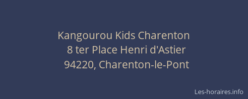 Kangourou Kids Charenton