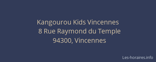 Kangourou Kids Vincennes