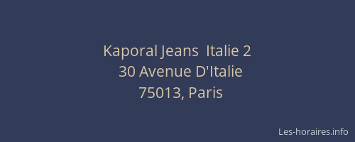 Kaporal Jeans  Italie 2