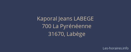 Kaporal Jeans LABEGE