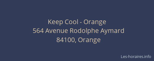 Keep Cool - Orange