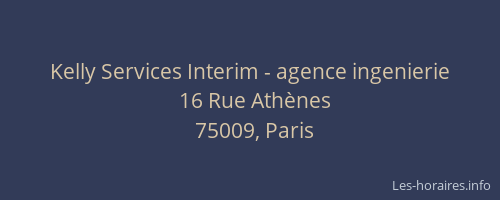 Kelly Services Interim - agence ingenierie