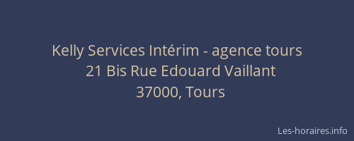 Kelly Services Intérim - agence tours