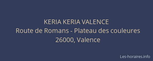 KERIA KERIA VALENCE