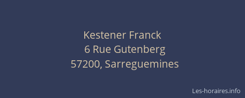 Kestener Franck