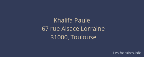 Khalifa Paule