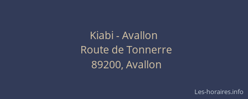 Kiabi - Avallon