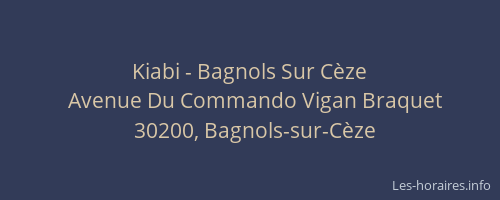 Kiabi - Bagnols Sur Cèze