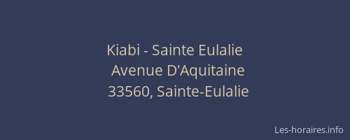 Kiabi - Sainte Eulalie