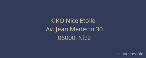 KIKO Nice Etoile