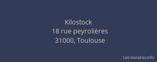 Kilostock