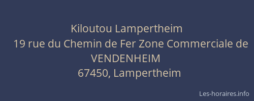 Kiloutou Lampertheim