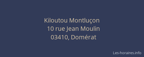 Kiloutou Montluçon