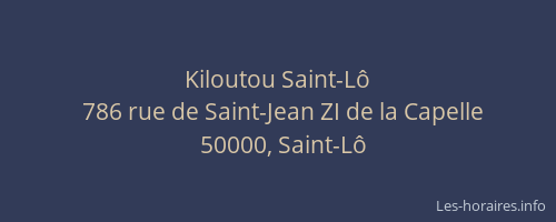 Kiloutou Saint-Lô