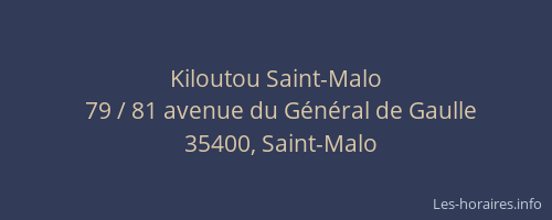 Kiloutou Saint-Malo