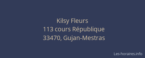 Kilsy Fleurs