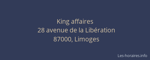 King affaires