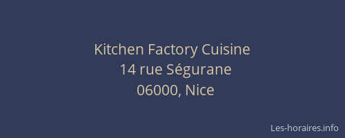 Kitchen Factory Cuisine