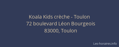 Koala Kids crèche - Toulon