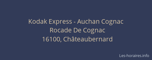 Kodak Express - Auchan Cognac