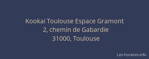 Kookai Toulouse Espace Gramont