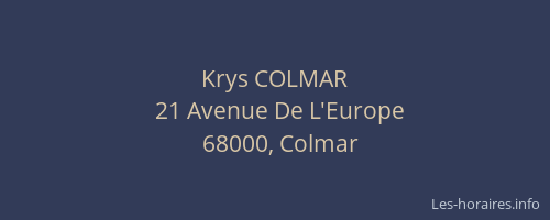 Krys COLMAR