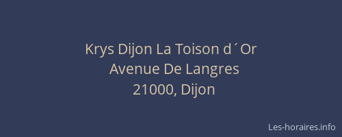 Krys Dijon La Toison d´Or