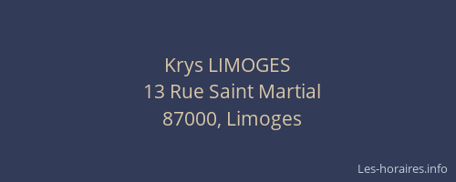 Krys LIMOGES
