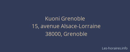 Kuoni Grenoble