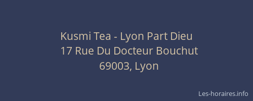 Kusmi Tea - Lyon Part Dieu