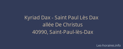 Kyriad Dax - Saint Paul Lès Dax