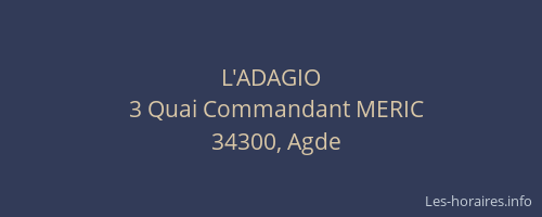 L'ADAGIO