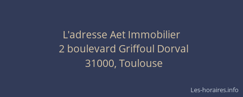 L'adresse Aet Immobilier