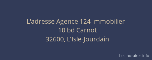 L'adresse Agence 124 Immobilier