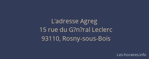 L'adresse Agreg