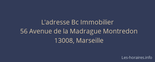 L'adresse Bc Immobilier