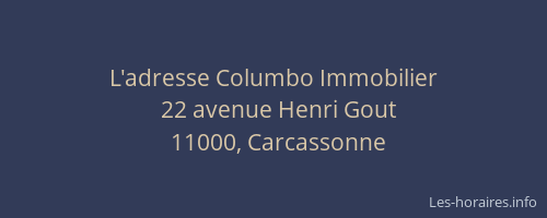 L'adresse Columbo Immobilier