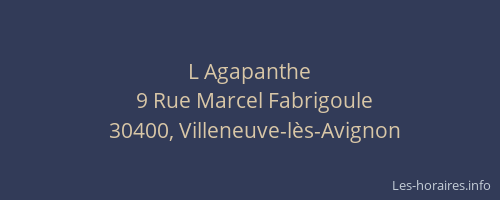 L Agapanthe