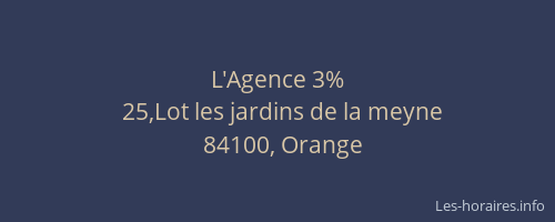 L'Agence 3%