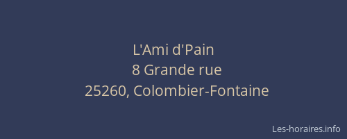 L'Ami d'Pain