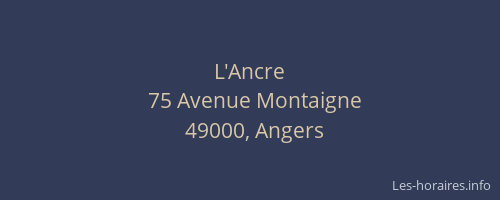 L'Ancre