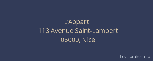 L'Appart