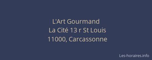 L'Art Gourmand