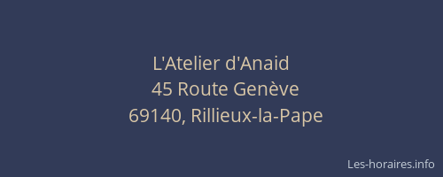 L'Atelier d'Anaid