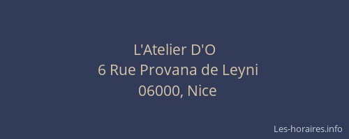 L'Atelier D'O