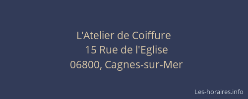 L'Atelier de Coiffure